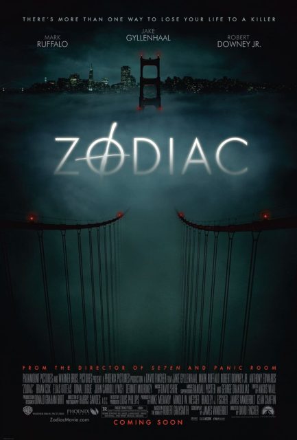 Zodiac - Photos et affiches. 3 Affiche Poster de Zodiac avec Jake Gyllenhaal Mark Ruffalo et Robert Downey Jr. 2007