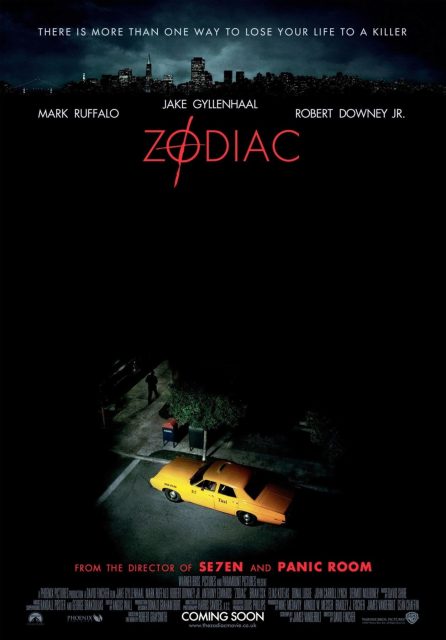 Zodiac - Photos et affiches. 4 Affiche Poster de Zodiac avec Jake Gyllenhaal Mark Ruffalo et Robert Downey Jr. 2007