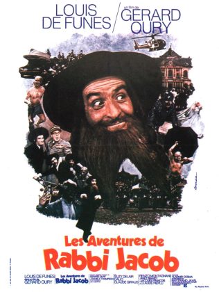 Affiche Poster de Les aventures de Rabbi Jacob avec Louis de Funès et Claude Giraud 1973