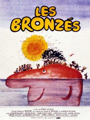 Affiche Poster de Les Bronzés avec Marie-Anne Chazel Christian Clavier et Thierry Lhermitte 1978