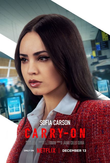 Carry-On - Photos et affiches. 5 Affiche Poster de Carry-On avec Taron Egerton et Jason Bateman 2024