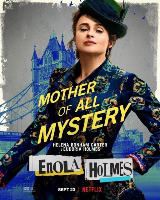Enola Holmes - Photos et affiches. 5 Affiche Poster de Enola Holmes avec Millie Bobby Brown et Henry Cavill 2020