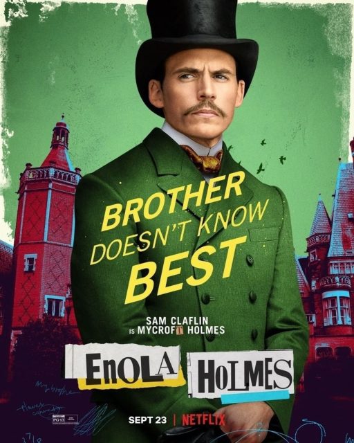 Enola Holmes - Photos et affiches. 6 Affiche Poster de Enola Holmes avec Millie Bobby Brown et Henry Cavill 2020
