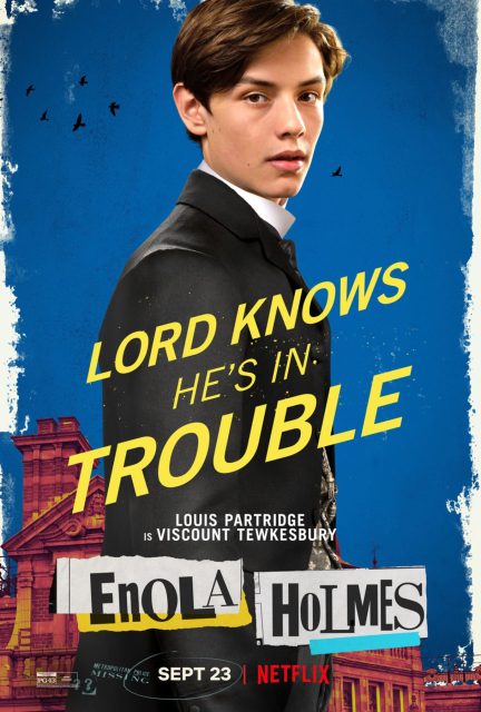 Enola Holmes - Photos et affiches. 10 Affiche Poster de Enola Holmes avec Millie Bobby Brown et Henry Cavill 2020