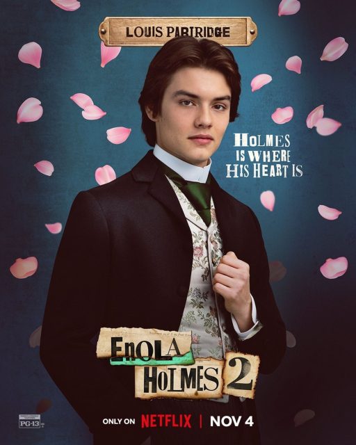 Enola Holmes 2 - Photos et affiches. 7 Affiche Poster de Enola Holmes 2 avec Millie Bobby Brown et Henry Cavill 2022