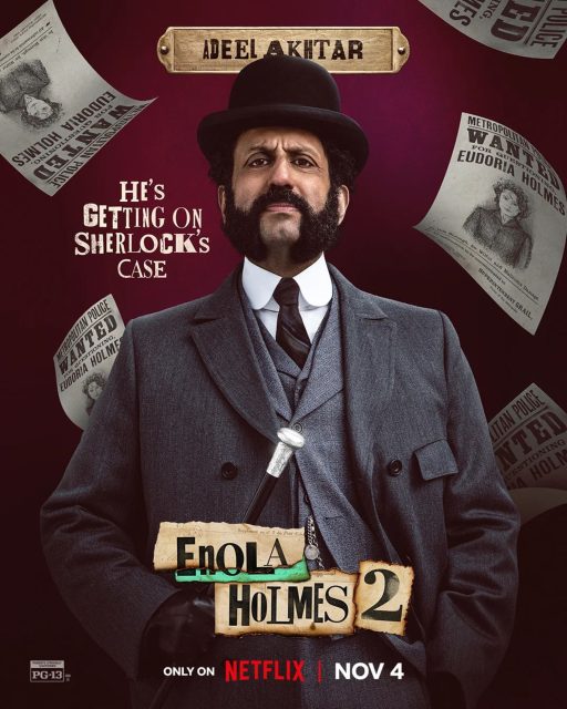 Enola Holmes 2 - Photos et affiches. 12 Affiche Poster de Enola Holmes 2 avec Millie Bobby Brown et Henry Cavill 2022