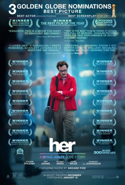 Her. 15 Affiche Poster de Her avec Joaquin Phoenix 2013