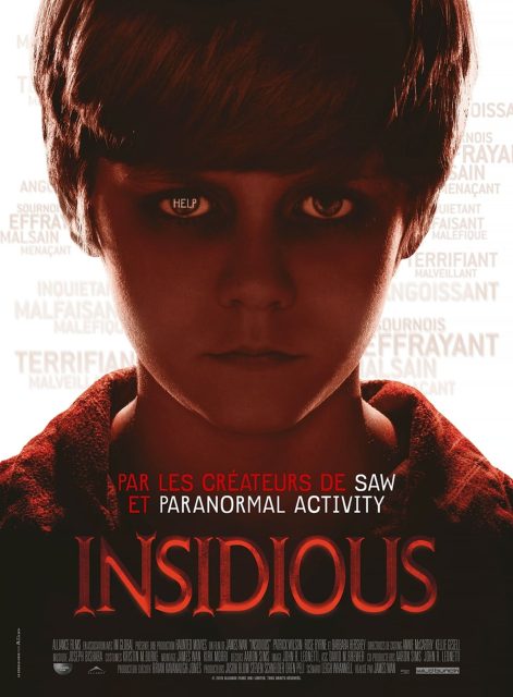 Insidious. 1 Affiche Poster de Insidious avec Rose Byrne et Patrick Wilson 2011