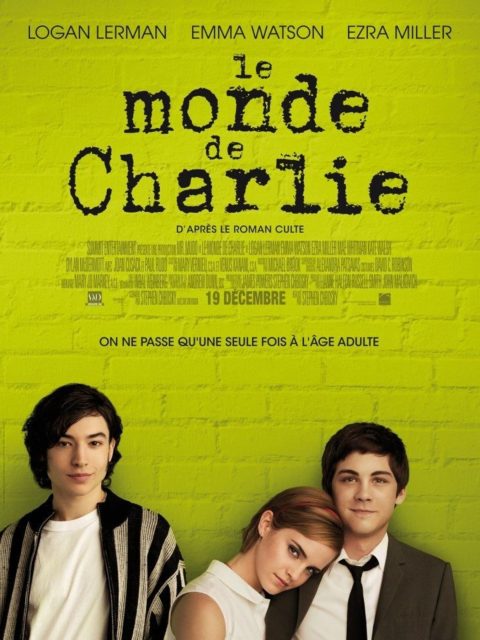 Le monde de Charlie. 1 Affiche Poster de Le monde de Charlie The Perks of Being a Wallflower avec Logan Lerman Emma Watson et Ezra Miller 2012