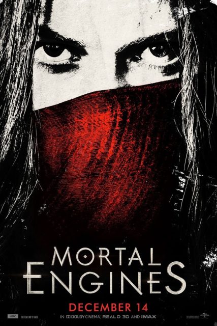 Mortal Engines - Photos et affiches. 6 Affiche Poster de Mortal Engines avec Hera Hilmar Robert Sheehanet Hugo Weaving 2018