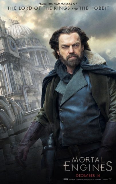 Mortal Engines - Photos et affiches. 9 Affiche Poster de Mortal Engines avec Hera Hilmar Robert Sheehanet Hugo Weaving 2018