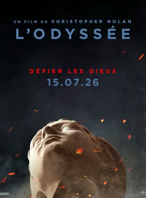 L'Odyssée - Photos et affiches. 3 Affiche Poster de L'Odyssée Odyssey avec Matt Damon Tom Holland et Anne Hathaway 2026