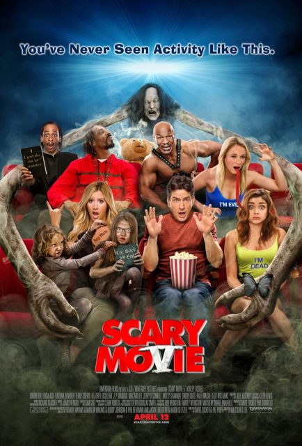 Scary Movie 5 - Photos et affiches. 2 Affiche Poster de Scary Movie 5 avec Ashley Tisdale et Simon Rex 2013