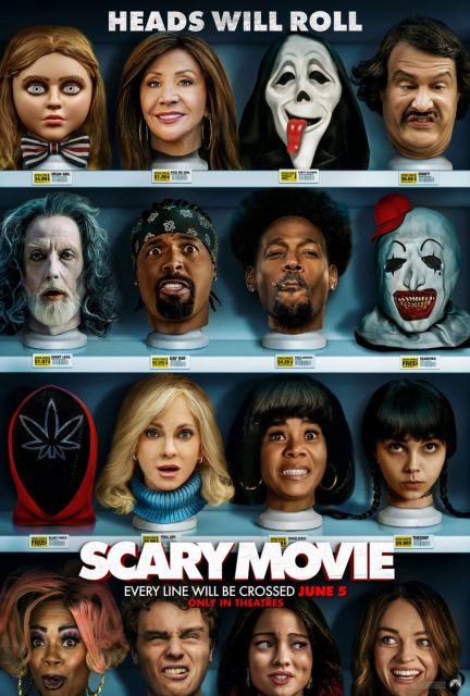 Scary Movie (2026) - Photos et affiches. 4 Affiche Poster de Scary Movie avec Anna Faris Regina Hall et Marlon Wayans 2026