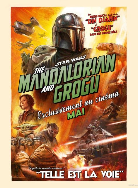 The Mandalorian and Grogu - Photos et affiches. 2 Affiche Poster de Star Wars : The Mandalorian and Grogu avec Pedro Pascal et Sigourney Weaver 2026
