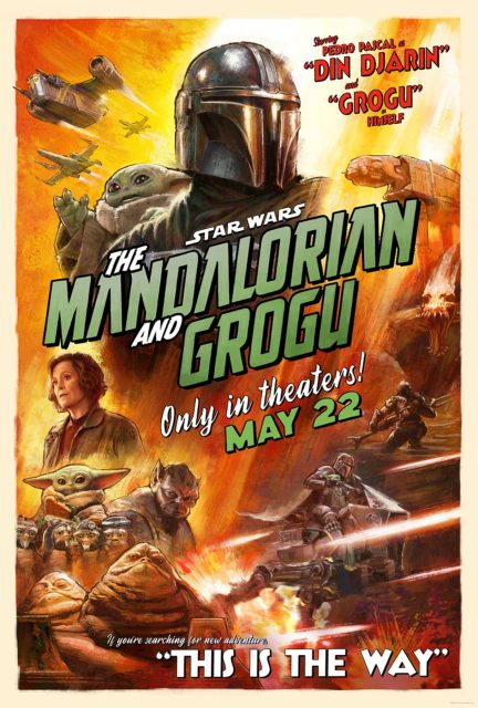 The Mandalorian and Grogu - Photos et affiches. 6 Affiche Poster de Star Wars : The Mandalorian and Grogu avec Pedro Pascal et Sigourney Weaver 2026