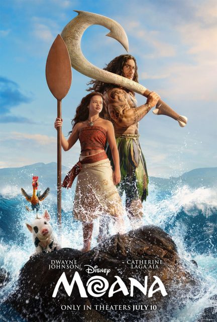 Vaiana, la légende du bout du monde (film - 2026) - Photos et affiches. 2 Affiche Poster de Vaiana la légende du bout du monde Moana avec Dwayne Johnson et Catherine Laga'aia 2026