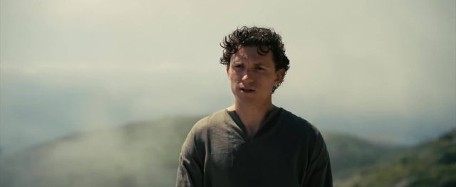 L'Odyssée. 3 Matt Damon Tom Holland et Anne Hathaway dans L'Odyssée Odyssey 2026