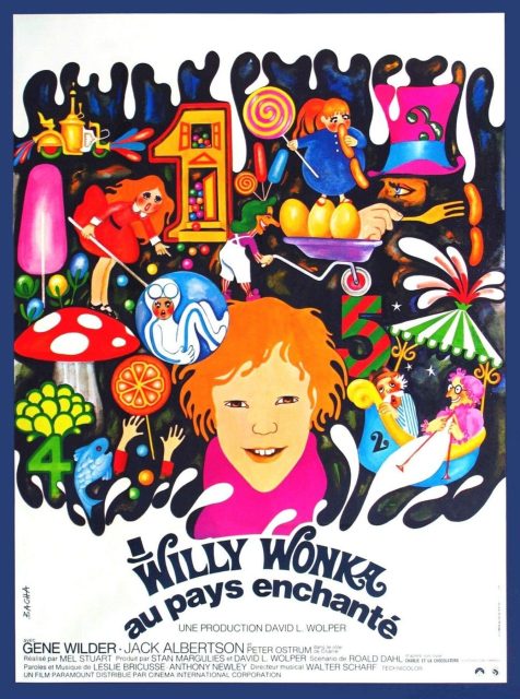 Charlie et la chocolaterie (1971) - Streaming. 1 Affiche Poster de Charlie et la chocolaterie pays enchanté Willy Wonka and the Chocolate Factory avec Peter Ostrum et Gene Wilder 1971