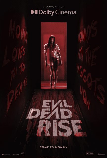 Evil Dead Rise - Photos et affiches. 4 Affiche Poster de Evil Dead Rise avec Alyssa Sutherland et Lily Sullivan 2023