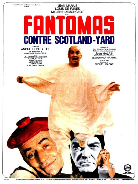 Fantômas contre Scotland Yard - Streaming. 1 Affiche Poster de Fantômas contre Scotland Yard avec Jean Marais Louis de Funès et Mylène Demongeot 1967