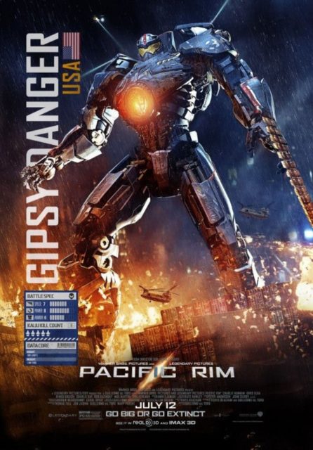 Pacific Rim. 29 Affiche Poster de Pacific Rim avec Charlie Hunnam Rinko Kikuchi et Idris Elba 2013