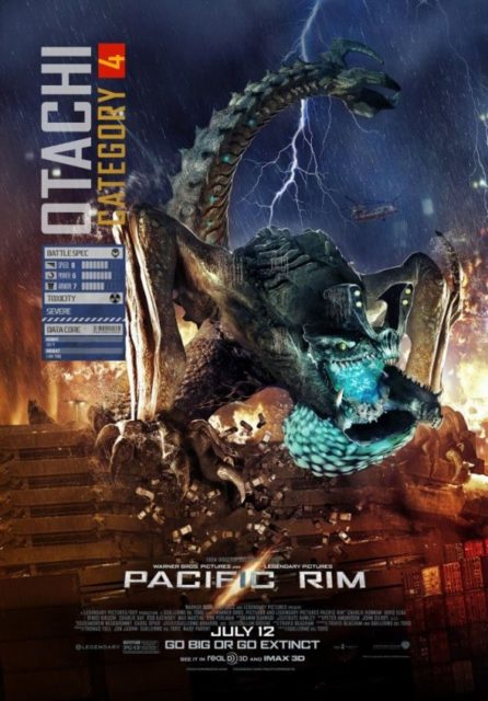 Pacific Rim. 30 Affiche Poster de Pacific Rim avec Charlie Hunnam Rinko Kikuchi et Idris Elba 2013