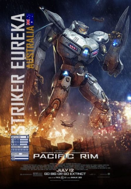 Pacific Rim. 31 Affiche Poster de Pacific Rim avec Charlie Hunnam Rinko Kikuchi et Idris Elba 2013