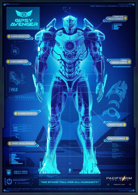 Pacific Rim: Uprising - Photos et affiches. 12 Affiche Poster de Pacific Rim: Uprising avec John Boyega Scott Eastwood et Cailee Spaeny 2018