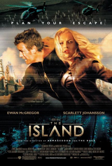 The Island - Photos et affiches. 2 Affiche Poster de The Island avec Ewan McGregor et Scarlett Johansson 2005
