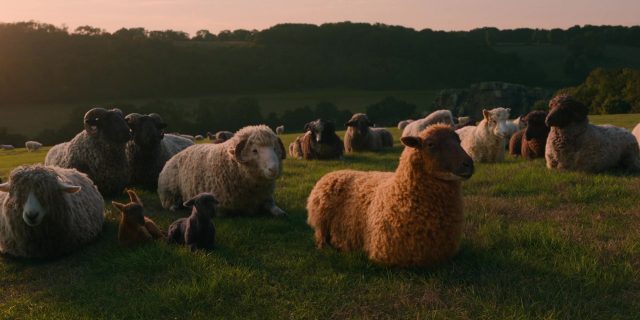 Les moutons détectives - Photos et affiches. 14 Hugh Jackman et Emma Thompson dans Les moutons détectives Sheep 2026