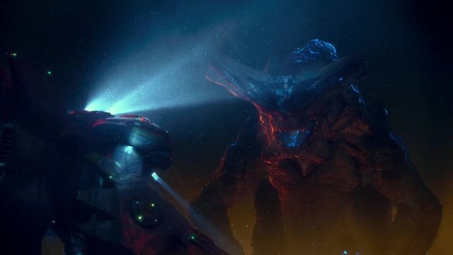 Pacific Rim. 49 Charlie Hunnam Rinko Kikuchi et Idris Elba dans Pacific Rim 2013