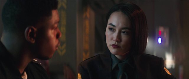 Pacific Rim: Uprising - Photos et affiches. 33 John Boyega Scott Eastwood et Cailee Spaeny dans Pacific Rim: Uprising 2018