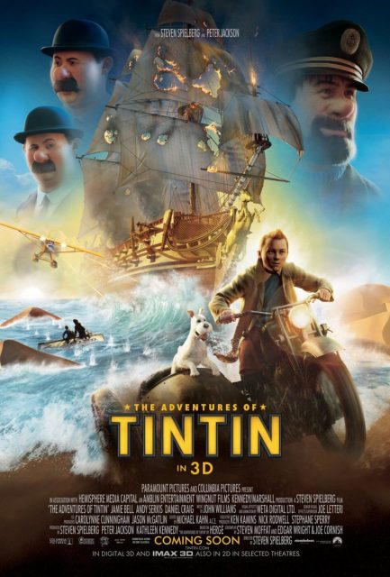 Les aventures de Tintin : le secret de la Licorne - Photos et affiches. 3 Affiche Poster de Les aventures de Tintin : le secret de la Licorne 2011