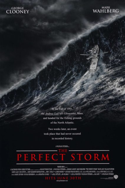 En pleine tempête - Photos et affiches. 2 Affiche Poster de En pleine tempête The Perfect Storm avec George Clooney et Mark Wahlberg 2000