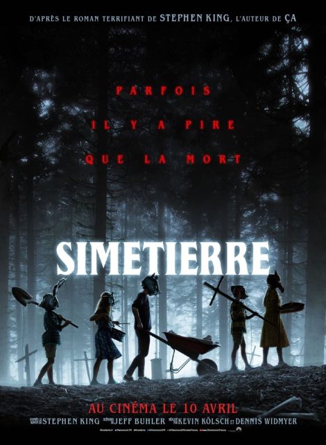 Simetierre (2019) - Streaming. 1 Affiche Poster de Simetierre Pet Sematary avec Jason Clarke Amy Seimetz et John Lithgow 2019