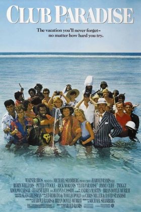 Affiche Poster de Club Paradis avec Robin Williams Peter O'Toole et Rick Moranis 1986