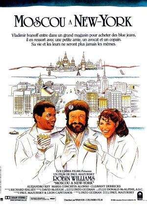 Affiche Poster de Moscou à New York Hudson avec Robin Williams María Conchita et Cleavant Derricks 1984
