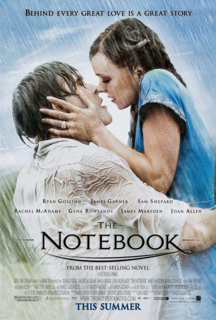 N'oublie jamais. 10 Affiche Poster de N'oublie jamais The Notebook avec Ryan Gosling et Rachel McAdams 2004
