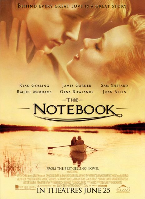 N'oublie jamais. 11 Affiche Poster de N'oublie jamais The Notebook avec Ryan Gosling et Rachel McAdams 2004