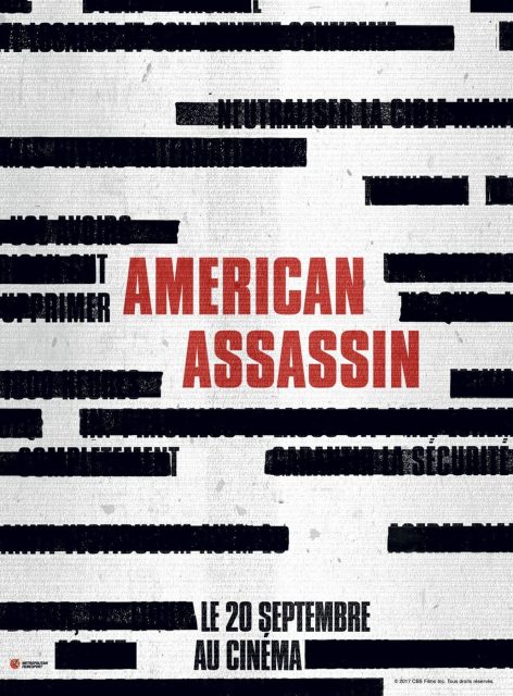American Assassin. 9 Affiche Poster de American Assassin avec Dylan O'Brien et Michael Keaton 2017