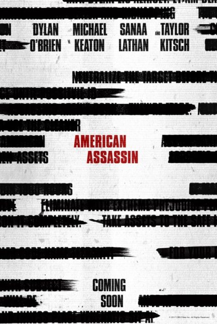 American Assassin. 11 Affiche Poster de American Assassin avec Dylan O'Brien et Michael Keaton 2017
