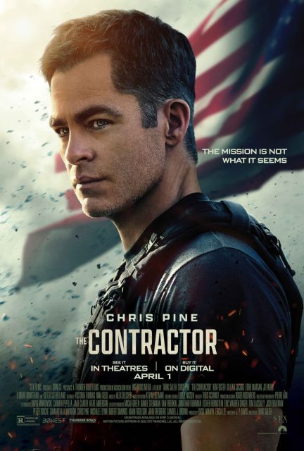 The contractor. 8 Affiche Poster de The contractor avec Chris Pine et Ben Foster 2022