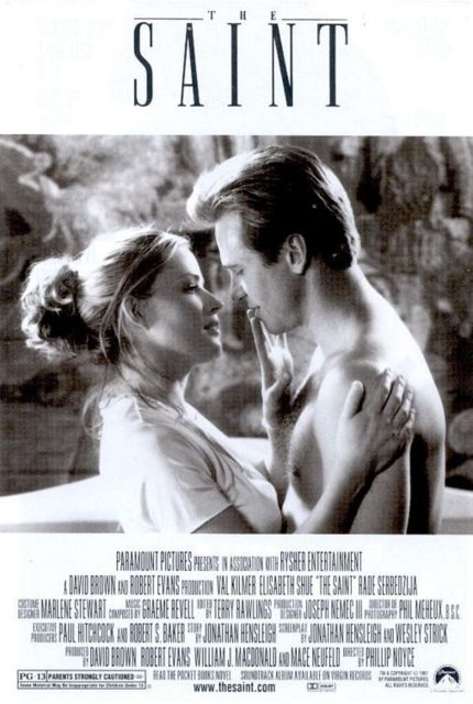 Le Saint. 12 Affiche Poster de Le Saint avec Val Kilmer et Elisabeth Shue 1997