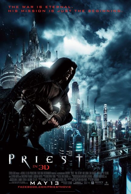 Priest. 9 Affiche Poster de Priest avec Paul Bettany Cam Gigandet et Maggie Q 2011