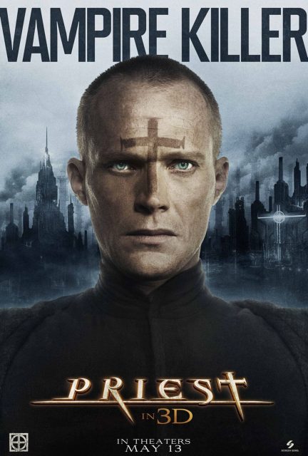 Priest. 12 Affiche Poster de Priest avec Paul Bettany Cam Gigandet et Maggie Q 2011