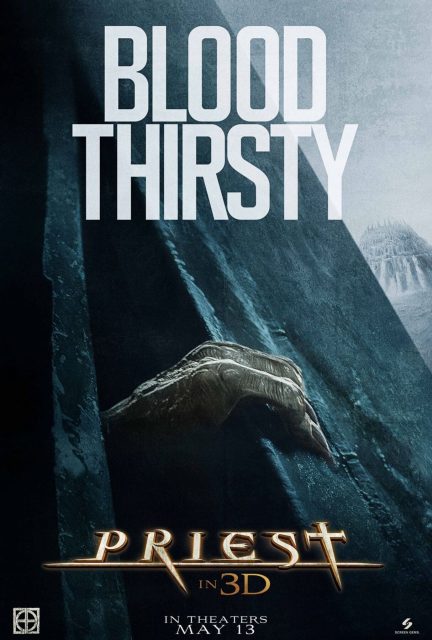 Priest. 17 Affiche Poster de Priest avec Paul Bettany Cam Gigandet et Maggie Q 2011