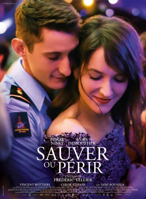 Sauver ou périr. 1 Affiche Poster de Sauver ou périr avec Pierre Niney et Anaïs Demoustier 2018