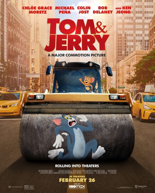 Tom & Jerry. 14 Affiche Poster de Tom et Jerry avec Chloë Grace Moretz et Michael Peña 2021
