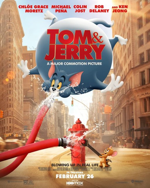 Tom & Jerry. 15 Affiche Poster de Tom et Jerry avec Chloë Grace Moretz et Michael Peña 2021